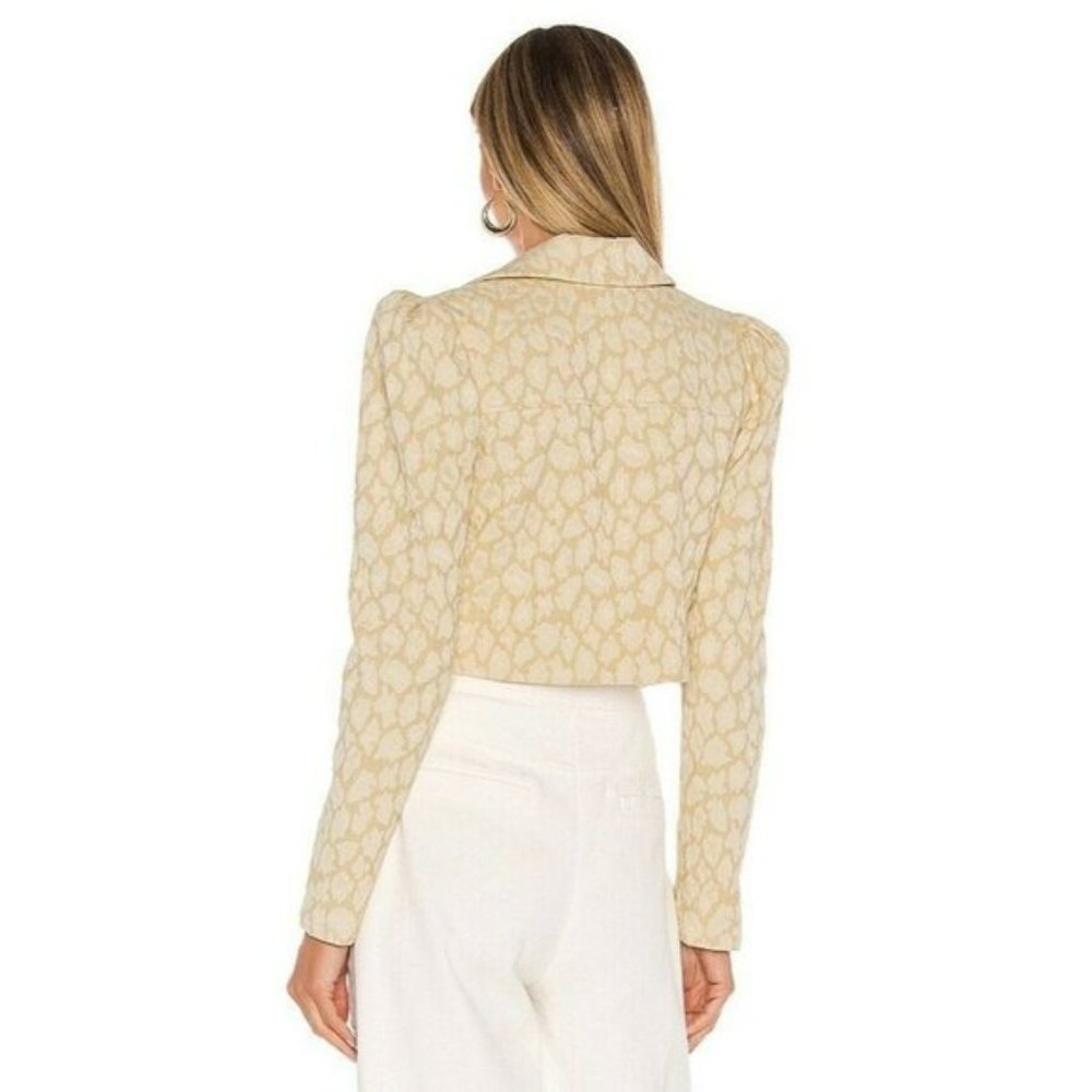 Lovers + Friends Jerry Jacket Neutral Leopard.  SZ S - Picture 3 of 5